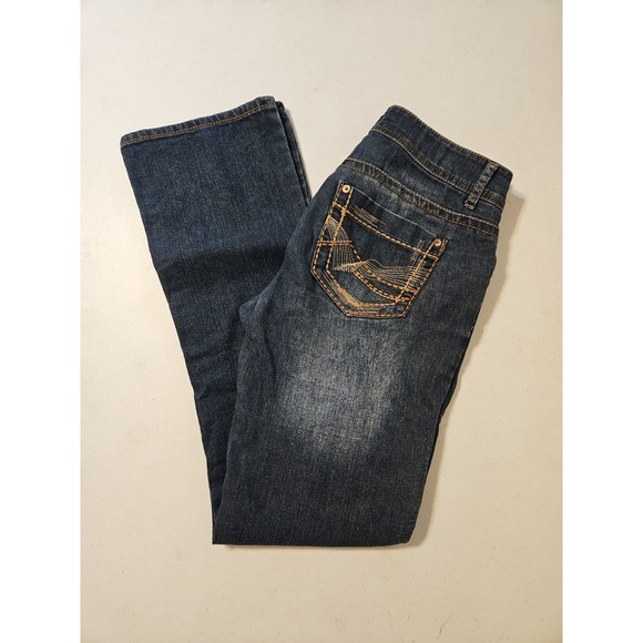 GASOLINE GLAMOUR Denim - Gasoline Jeans Womens Size 7 Mid Rise Boot Lightweight Jeans 30x31  (A990)